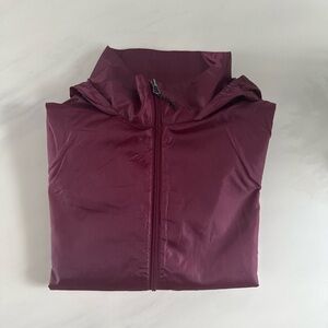 Men’s Hooded Packable Puffer Jacket - Plum